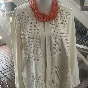 Chico’s 3/4 summer luxe jacket XL